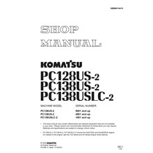 Komatsu PC128US-2, PC138US-2, USLC-2 Shop Manual