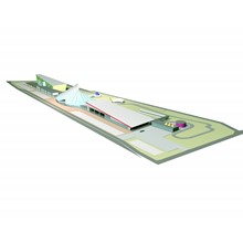 Concept autodrome architectural project
