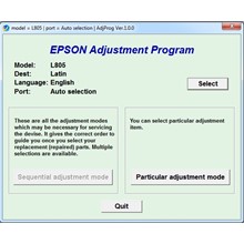 Аджасмент EPSON L805