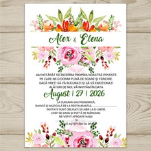 Invitation template for the wedding 