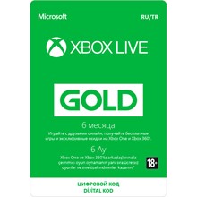 Xbox LIVE Gold subscription for 6 months (RUS)