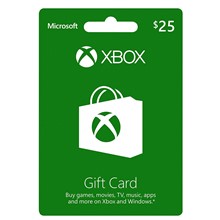 Xbox Gift Card $25 USA - без комиссии