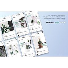 Шаблоны оформление Instagram постов Minimal