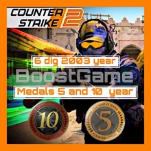 CS:GO 🔥 medal account for 5 and 10 years of + 6 digit✅