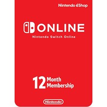 Nintendo Switch Online - 12 Month Subscription USA