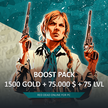 🤠 RDO Boost Kit 👑 » 🧽 60 GOLD 💰 10.000 💲 🌐 30 LVL