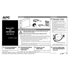Инструкция на русском к APC Back-UPS BK500EI
