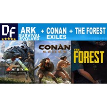 Ark Survival Evolved + Conan Exiles + The Forest |STEAM