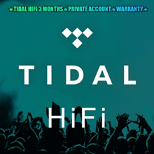 🟩TIDAL HiFi 3 MONTHS🔥PRIVATE ACCOUNT🔥WARRANTY💯