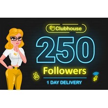 🔥👾🔥250 Clubhouse Followers[High Quality]👾🔥