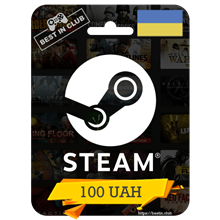 ⭐ Steam Wallet Gift Card 100 UAH ⭐