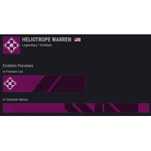 Destiny 2 - Emblem (Heliotrope Warren) PC, PS, Xbox