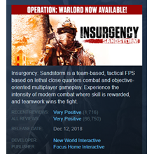 Insurgency: Sandstorm (Steam Key/Region Free/ROW) + 🎁