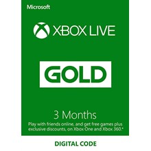 Xbox Live Gold 3 Months Key, Code 🔑
