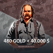 🤠 RDO » 🧽 480 GOLD 💰 40.000 💲BONUSES