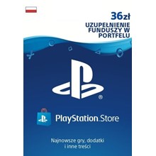 PlayStation Network Wallet Top Up 36 PLN (PL) -%