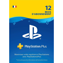 PlayStation Plus for 12 months | PS Plus 1 year (FR)
