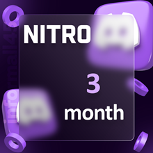 👾DISCORD NITRO 3 MONTHS+2 BOOST+Card🔥(Extra service)