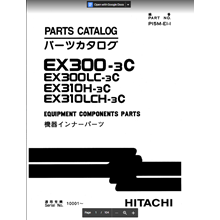 HITACHI EX300-3C КАТАЛОГ ЗАПЧАСТЕЙ