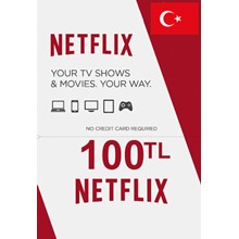 Netflix Gift Card 100TL - For Turkey Accounts