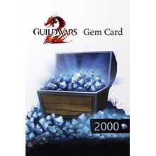 GUILD WARS 2 GEM CARD 2000 - REG. FREE | СКИДКИ