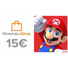 Nintendo eShop пополнение на 15 Евро (EU) -%
