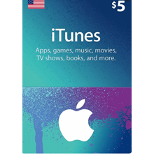 iTUNES GIFT CARD - $5 USD ✅(USA)