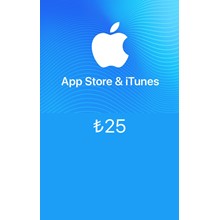 iTunes GIFT CARD 25 TL TRY (ТУРЦИЯ)