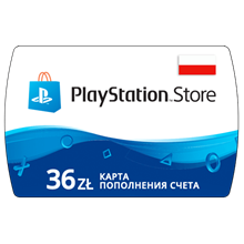 Карта PlayStation(PSN) 36 PLN (Злотых)🔵Польша