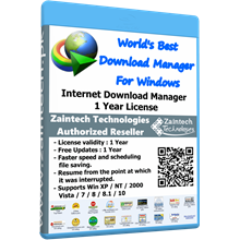 Internet Download Manager - 1 PC - 1 Year License