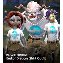 Guild Wars 2 🔑 End of Dragons Shirt Outfit 🔵🔴🔵