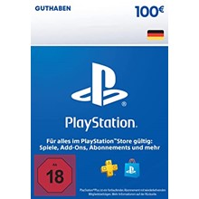PlayStation ✅ PSN Network Card ⭐️100 EUR Germany