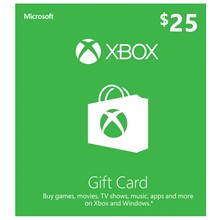 Xbox Microsoft Gift Card 25 $ USD USA + GIFT 🎁