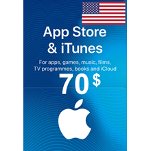 App Store & iTunes ✅ 70 USD gift card ⭐️ USA