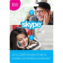 $50 Skype gift card (official activation)