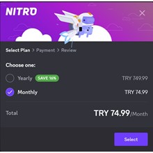 Card for payment of Discord Nitro + 2 boost ✅
