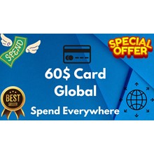 💵60$ Card Global🌎All Services/Subscriptions/Others✅