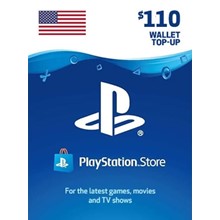 🎁 PSN USA карта пополнения на 110$ USD (USA) 🔥