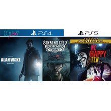 Alan Wake / Sinking City / We Happy | PS4 PS5 | rent
