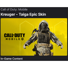 Call of Duty:Mobile Kreuger-Taiga Epic Skin
