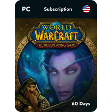 World of Warcraft 60 дней ТАЙМ КАРТА [US] + Classic