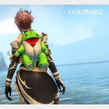 Guild Wars 2 Зеленый плюшевый чехол для рюкзака Quaggan