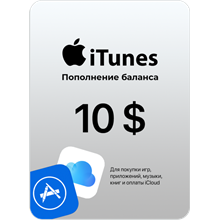 🍎Подарочная карта Apple iTunes 10 USD USA США🍎