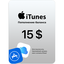 🍎Подарочная карта Apple iTunes 15 USD USA США🍎