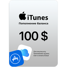 🍎Подарочная карта Apple iTunes 100 USD USA США🍎