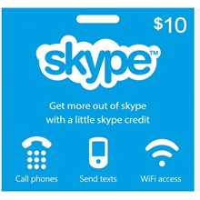 SKYPE ВАУЧЕР на 10$ (aктивация http://www.skype.com)