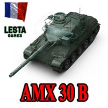 AMX 30 B in the hangar ✔️ WoT CIS