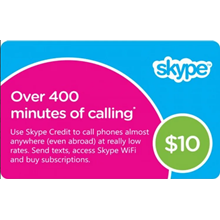 Skype $ 10 USD Оригинальные коды - Ваучер Активировать