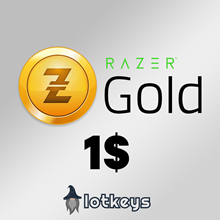 Подарочная карта Razer Gold на 1 доллар [Глобальный]🌍