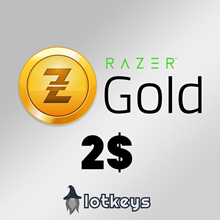 Подарочная карта Razer Gold на 2 доллар [Глобальный]🌍